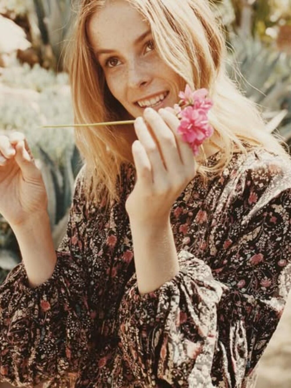 Doen Jardin Boho Floral Relaxed Fit Dress *missing belt - Picture 4 of 14